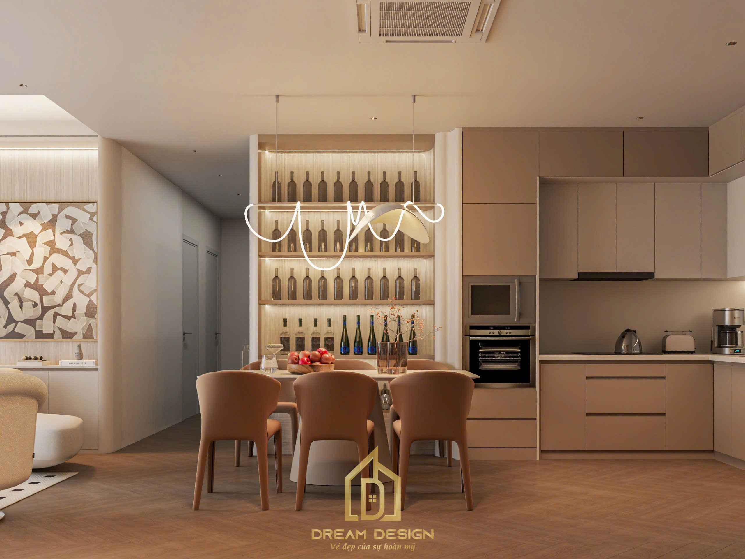 Góc bếp nhỏ nhưng đủ khiến cả ngôi nhà trở nên ấm áp – nơi mỗi bữa ăn đều bắt đầu bằng cảm hứng sống tinh tế.